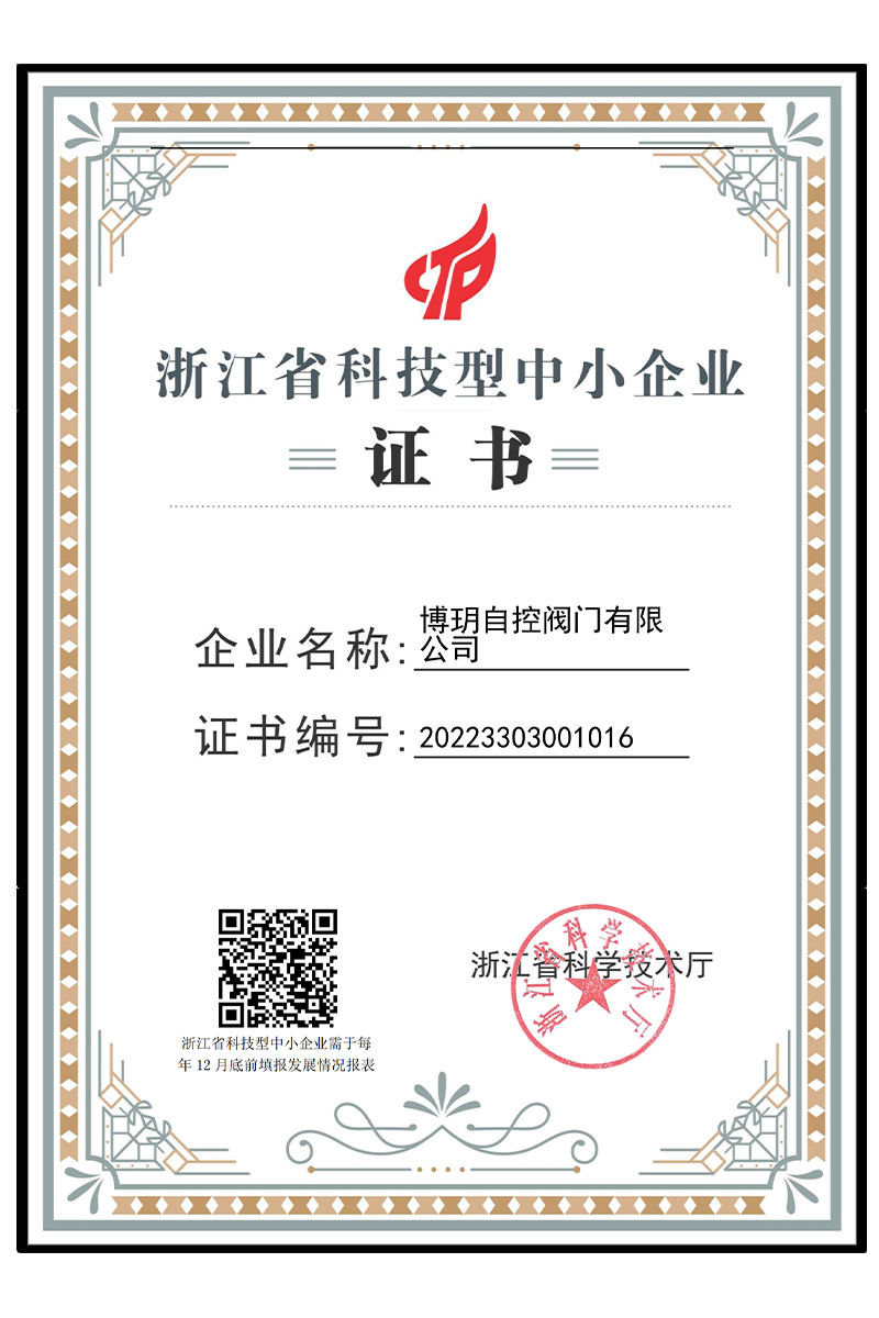 浙江省科技中小型企业